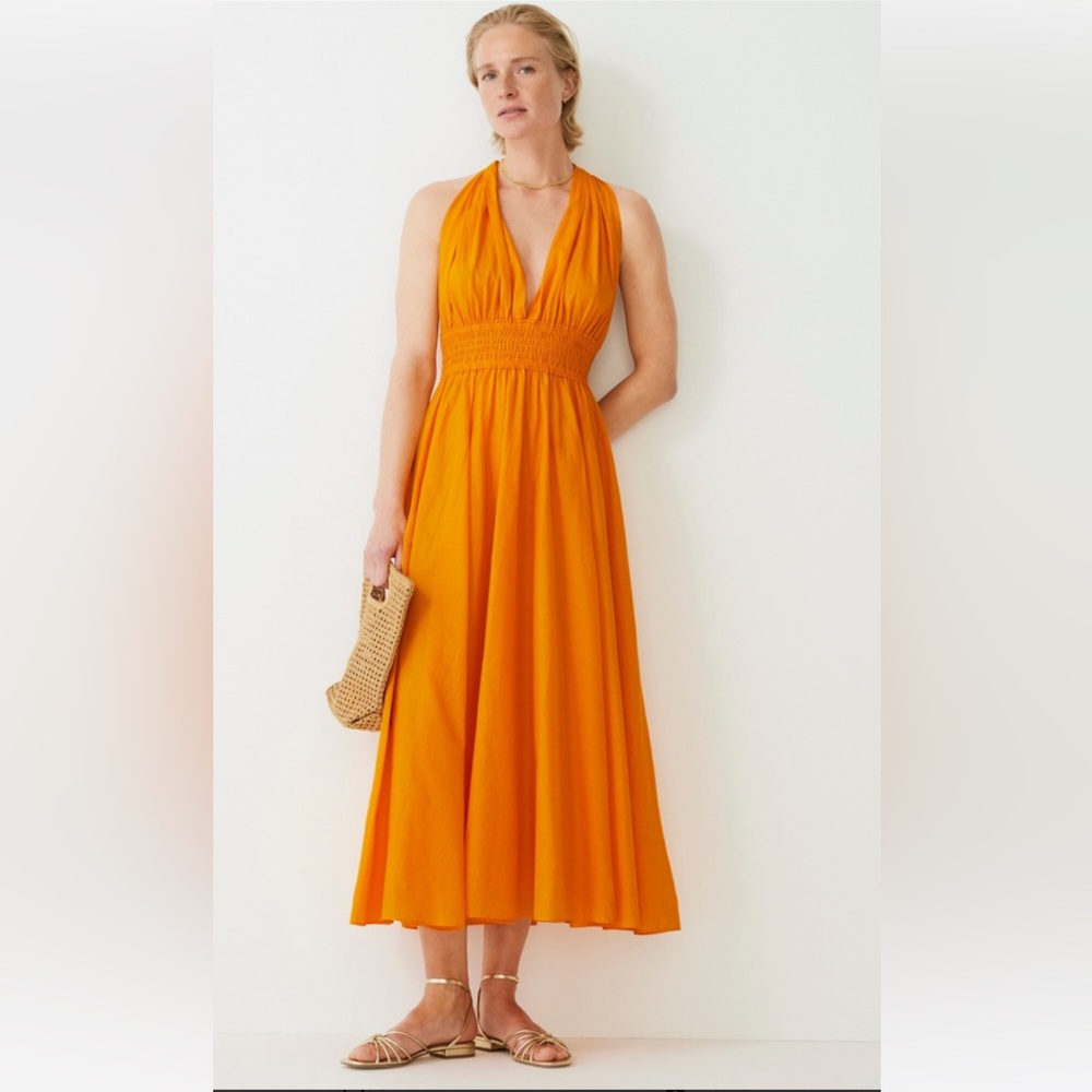 J Crew Tie back Mocked Waist Beach dress NWT